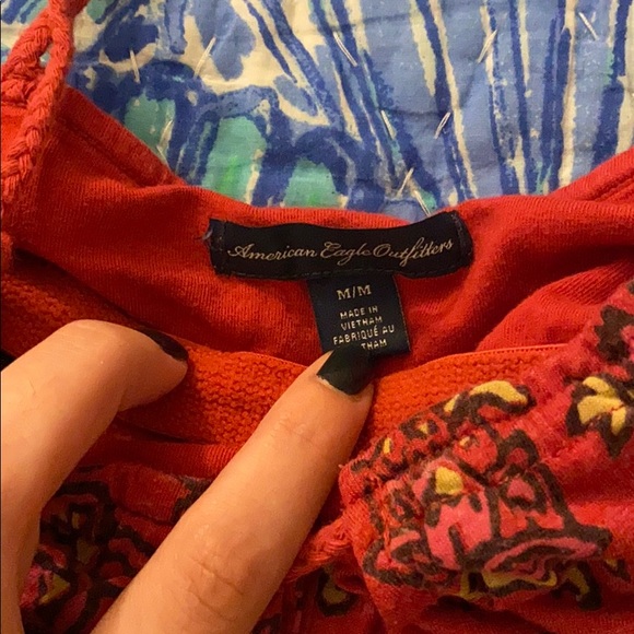 American Eagle boho Paisley Handkerchief tank top - Picture 2 of 4